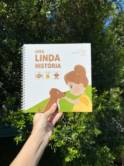 Livro Físico "Uma Linda História" - com espiral