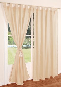 Juego de cortinas de voile triple con presillas - Articulo 123 - Alma blanco