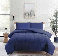 Edredon flannel con corderito 2 1/2 PL - comprar online