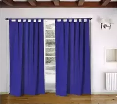Juego de cortinas largas de tropical mecanico - Alma blanco