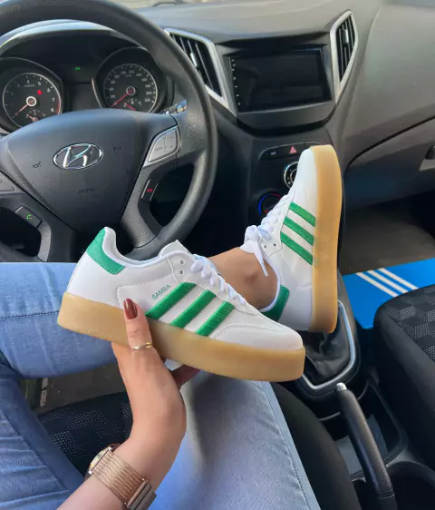 ADIDAS SAMBAE BRANCO VERDE PREMIUM