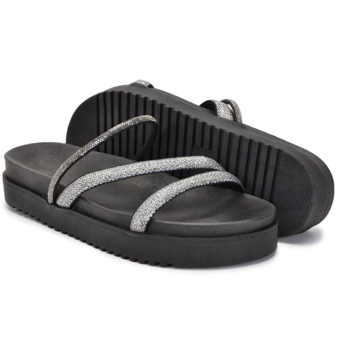 PAPETE PRETA COM PRATA