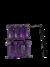 Parafuso de base de Skate Black Sheep Roxo