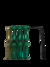 Parafuso de base de Skate Black Sheep Verde e Dourado