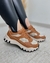 Tênis Sneaker Poli Caramelo - LadyMaria: Estilo e conforto em cada passo!
