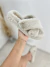 Chinelo Fluffy em X Bege - loja online