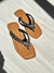 Chinelo em Couro com Strass Ônix - loja online