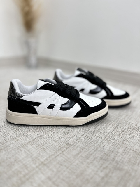 Tênis Casual Street Branco/Preto - comprar online