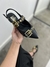 Sapatilha SlingBack Fivela Preto