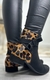 Bota em Couro Legítimo com Detalhe em Animal Print Coleção 365 - comprar online
