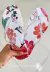 Chinelo Estampa Branco Tiras em Silicone
