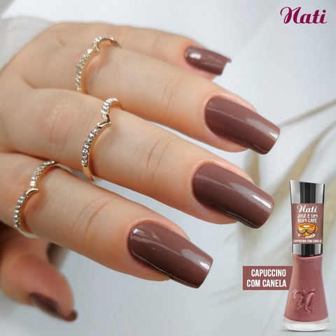 Esmalte Nati Capuccino com Canela Coleção José e Um Bom Café