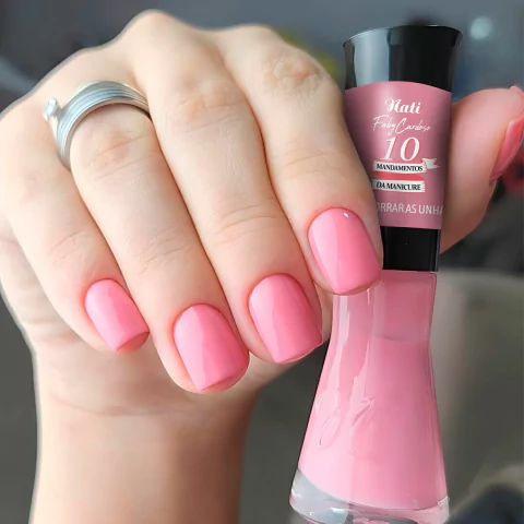 Esmalte Nati Não Borrar as Unhas Coleção Faby Cardoso 10 Mandamentos da Manicure