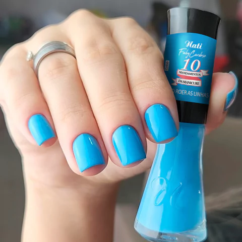 Esmalte Nati Não Roer as Unhas Coleção Faby Cardoso 10 Mandamentos da Manicure