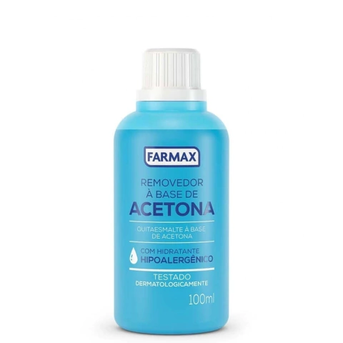 Removedor de Esmalte com Acetona Farmax 100ml