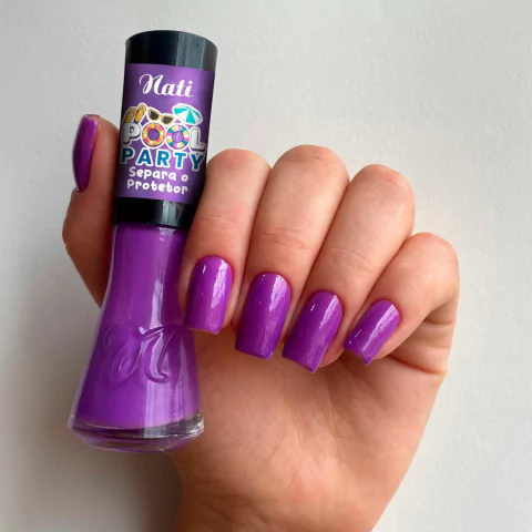 Esmalte Nati Separa o Protetor Coleção Pool Party