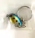 Chaveiro isca artificial peixe com barbela, novo, argola de qualidade. Com 2,5 cm (1 pol). Pesca. Pescaria.