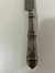 Faca Gaúcha Antiga Corneta Metal Prata 90. Aço Inox. 31,5 cm totais. Lâmina 17,5 cm. Perfeita! Cutelaria. Rio Grande. Cavalo. Linda! na internet