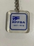 Chaveiro em acrílico RFFSA. 1978. Corrente grossa metal 12,8 cm Robusto Propaganda TOP Trem, ferrovia, locomotiva, Rede, estrada de ferro, Baronesa