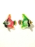 2 Peixes Decorativos em Vidro - Importados - 6 cm - Par - Lindos! Coloridos!