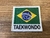 Emblema bordado termocolante Taekwondo Brasil Tae Kwon Do 9 cm