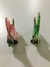 2 Peixes Decorativos em Vidro - Importados - 6 cm - Par - Lindos! Coloridos!