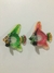 2 Peixes Decorativos em Vidro - Importados - 6 cm - Par - Lindos! Coloridos! - comprar online