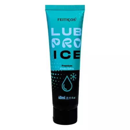 LUBPRO ICE PREMIUM LUBRIFICANTE EFEITO GELADO 60ML FEITIÇOS AROMÁTICOS