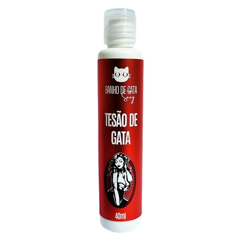 Tesão de Gata Gel de Massagem Beijável Linha Tesão 40 ml Banho de Gata
