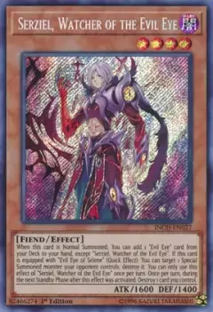 Serziel, Watcher of the Evil Eye - INCH - Secret Rare