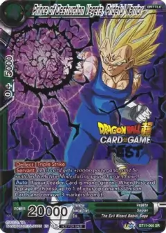 Prince of Destruction Vegeta, Prideful Warrior - BT11 - SR - (Card Game Fest 2022)