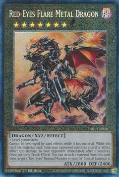 Red-Eyes Flare Metal Dragon - RA01 - Prismatic Collector's Rare