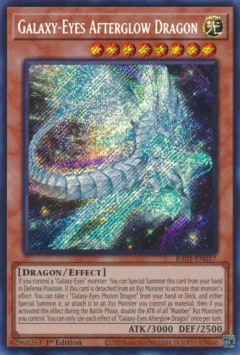 Galaxy-Eyes Afterglow Dragon - RA01 - Secret Rare