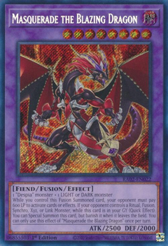 Masquerade the Blazing Dragon - RA02 - Secret Rare