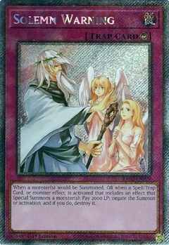 Solemn Warning - RA02 - Platinum Secret Rare