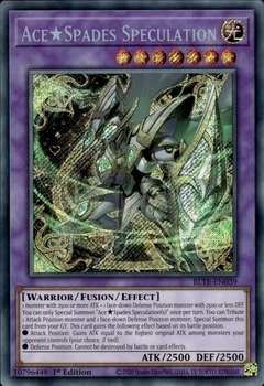 Ace Spades Speculation - BLTR - Secret Rare - comprar online