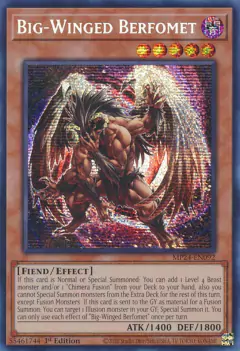 Big-Winged Berfomet - MP24 - Prismatic Secret Rare