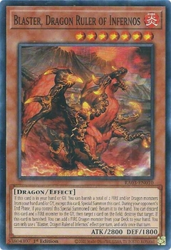 Blaster, Dragon Ruler of Infernos - RA03 - Super Rare