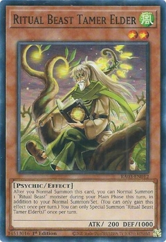 Ritual Beast Tamer Elder - RA03 - Super Rare