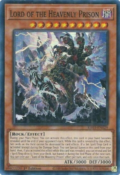 Lord of the Heavenly Prison - RA03 - Super Rare