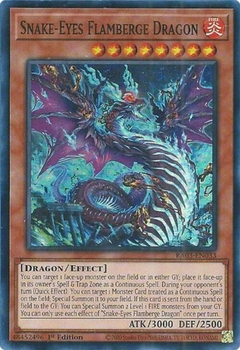 Snake-Eyes Flamberge Dragon - RA03 - Super Rare