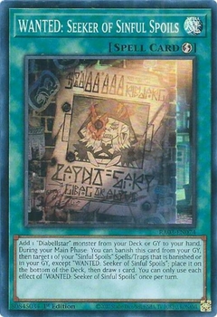 WANTED: Seeker of Sinful Spoils - RA03 - Super Rare