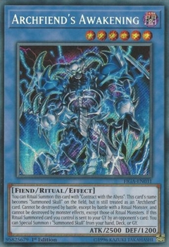 Archfiend's Awakening - FIGA - Secret Rare