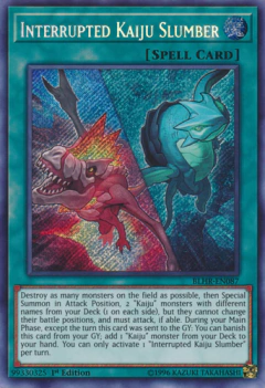 Interrupted Kaiju Slumber - BLHR - Secret Rare