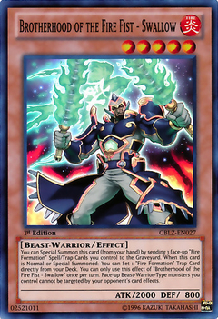 Brotherhood of the Fire Fist - Swallow - CBLZ - Super Rare