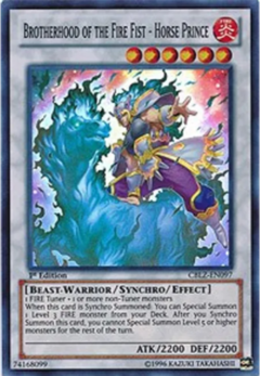 Brotherhood of the Fire Fist - Horse Prince - CBLZ - Super Rare