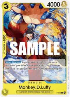 Monkey.D.Luffy (OP-04 Pre-Release Tournament) [Participant] - P-036 - P