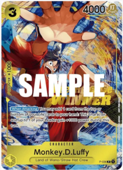 Monkey.D.Luffy (OP-04 Pre-Release Tournament) [Winner] - P-036 - P