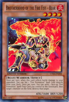Brotherhood of the Fire Fist - Bear - CT10 - Super Rare