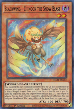 Blackwing - Chinook the Snow Blast - DABL - Super Rare